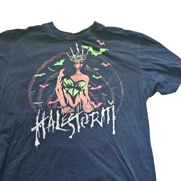 Halestorm Band USA Tour Tee Medium - Picture 2 of 5
